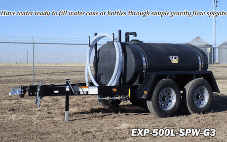 Wylie Express Water Wagon - 550 Gallon EXP-550L-SPW-G3 Wylie Gravity Feed - Compliant