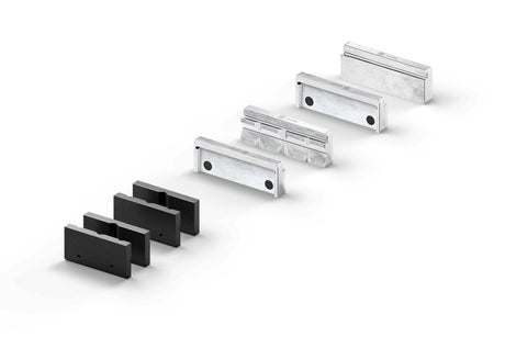FEIN VersaMAG Protective Jaw Set, Prism and Blank, 4.3 in Aluminum FEIN