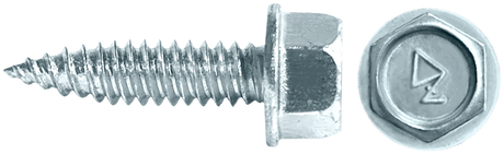 ZIP ULTRA SHARP POINT SCREWS - UNSLOTTED HEX WASHER HEAD (ZINC) Daggerz