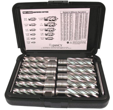 FEIN Slugger 11-Piece Cutter Set 7/16 in to 1-1/16 in - 3/4 in Straight Shank 63134999026 FEIN HSS 2 in