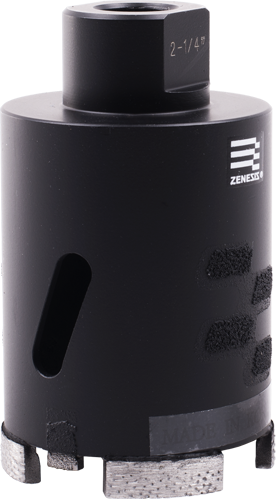 Zenesis Black Core Bit ZDGUL057B3 Diamond Tool Store 2 1/4"