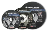 ZIP STAINLESS Cut-Off Abrasive Wheels - Pack of 25 Walter Surface Technologies