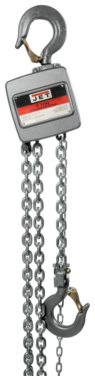 1-Ton Aluminum Hand Chain Hoist with 10ft of Lift | AL100-100-10 - Diamond Tool Store