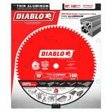 10 in. x 100 Tooth Thin Aluminum Cutting Saw Blade - D10100N Diablo Tools