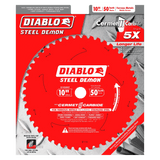 10 in. x 50 Tooth Cermet II Saw Blade for Metals and Stainless Steel - 5 pack Diablo Tools
