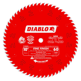 10 in. x 60 Tooth Fine Finish Saw Blade - 6 per Order Diablo Tools