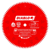 10 in. x 90 Tooth Ultimate Polished Finish Saw Blade - 4 per Order - Diamond Tool Store