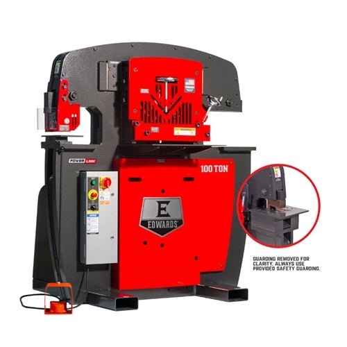 100 Ton Ironworker Packages Ironworker with Copper Notches Edwards