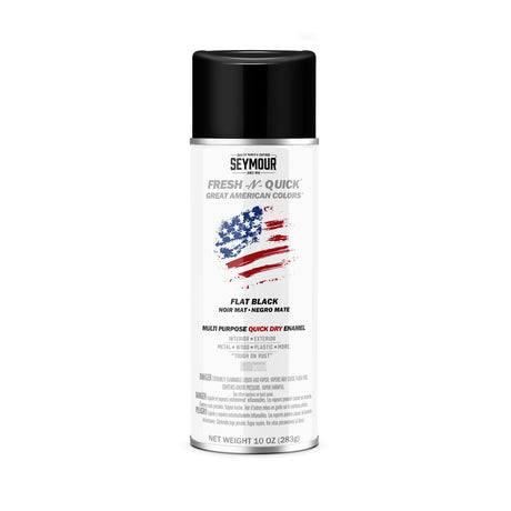 Fresh-N-Quick Multi-Purpose Spray Enamel - Case of 6 11-10 Seymour FLAT BLACK