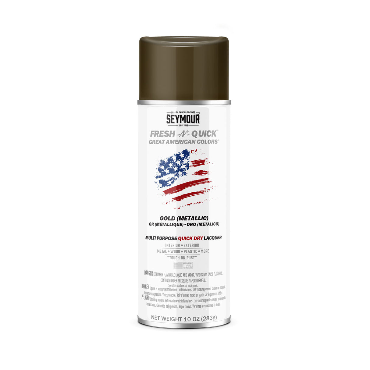 Fresh-N-Quick Multi-Purpose Spray Enamel - Case of 6 11-5 Seymour GOLD - METALLIC/LACQUER