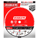 12 in. x 120 Tooth Thin Aluminum Cutting Saw Blade - 3 per Order Diablo Tools
