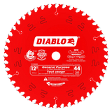12 in. x 44 Tooth General Purpose Wood Saw Blade - 8 per Order Diablo Tools