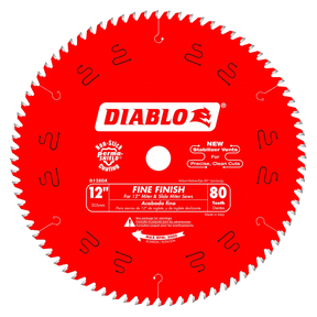 12 in. x 80 Tooth Fine Finish Saw Blade - 4 per Order Diablo Tools