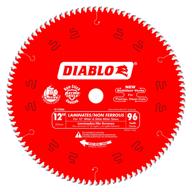 12 in. x 96 Tooth Laminate / Aluminum Saw Blade - 4 per Order Diablo Tools