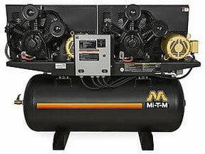 120-Gallon Two Stage Electric Duplex Air Compressor - ADD-23110-120H Mi-T-M