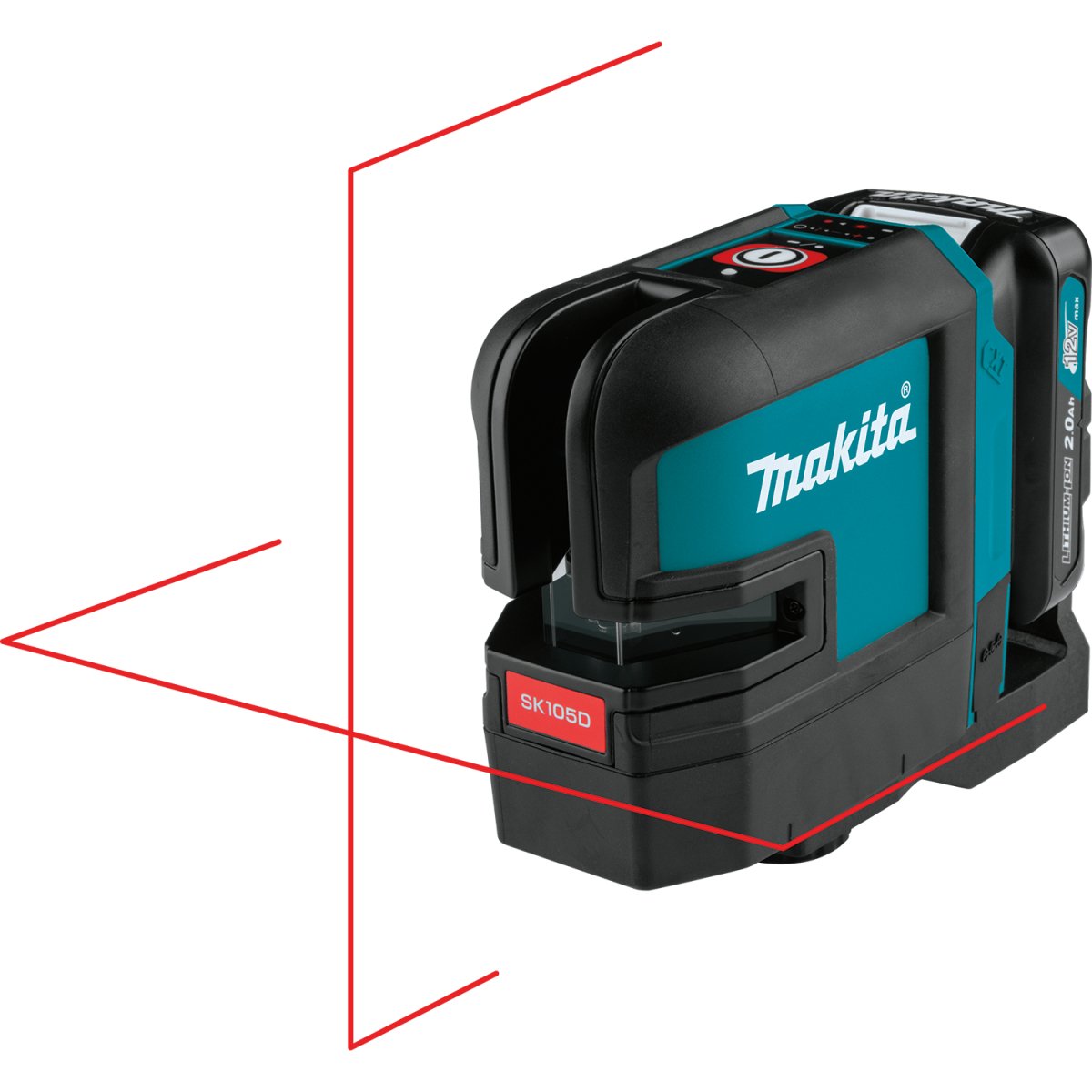 12V Max CXT® Lithium‑Ion Cordless Self‑Leveling Cross‑Line Red Beam Laser (2.0Ah) Makita