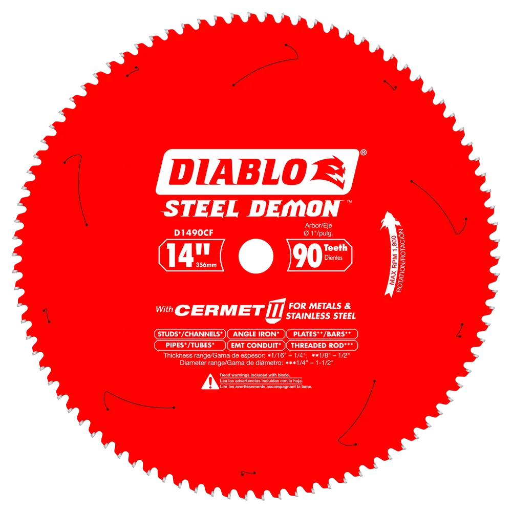 14 in. x 90 Tooth Cermet II Saw Blade for Metals and Stainless Steel - 2 per Order - Diamond Tool Store