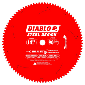 14 in. x 90 Tooth Cermet II Saw Blade for Metals and Stainless Steel - 2 per Order Diablo Tools