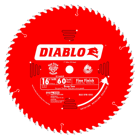 16-5/16 in. x 60 Tooth Fine Finish Beam Saw Blade - 2 per Order Diablo Tools