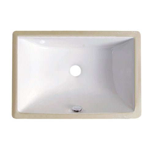 16×11 Porcelain Undermount Rectangle Lavatory Sink - Dakota Sinks