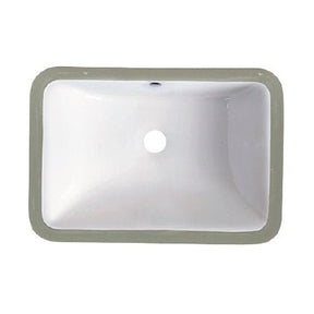18″ x 12″ Porcelain Undermount Rectangle Lavatory Sink Dakota Sinks