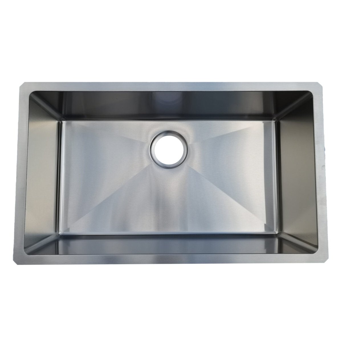 18g Micro Radius 30×18 Single Bowl Undermount Stainless Steel Kitchen Sink - Dakota Sinks