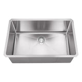 18g Micro Radius 32×18 Single Bowl Undermount Stainless Steel Kitchen Sink Dakota Sinks