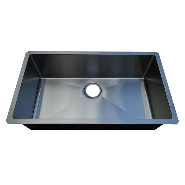 18g Micro Radius 32×18 Single Bowl Undermount Stainless Steel Kitchen Sink Dakota Sinks