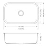 18g Standard Radius 30×18 Single Bowl Undermount Stainless Steel Kitchen Sink - Dakota Sinks