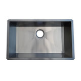 18g Zero Radius 30×18 Single Bowl Undermount Stainless Steel Kitchen Sink Dakota Sinks
