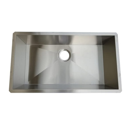 18g Zero Radius 32×18 Single Bowl Undermount Stainless Steel Kitchen Sink Dakota Sinks