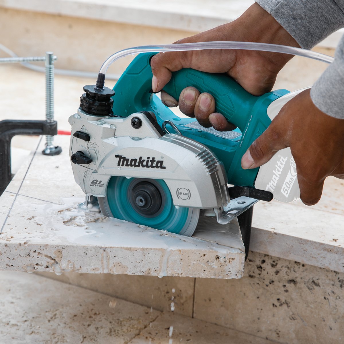 18V LXT® Lithium-Ion Brushless Cordless 5" Wet/Dry Masonry Saw (Tool Only) Makita