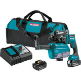 18V LXT® Lithium‑Ion Brushless Cordless 11/16" AVT® Rotary Hammer, accepts SDS‑PLUS bits, AWS® Capable XRH12TW Makita Kit w/ HEPA Dust Extractor