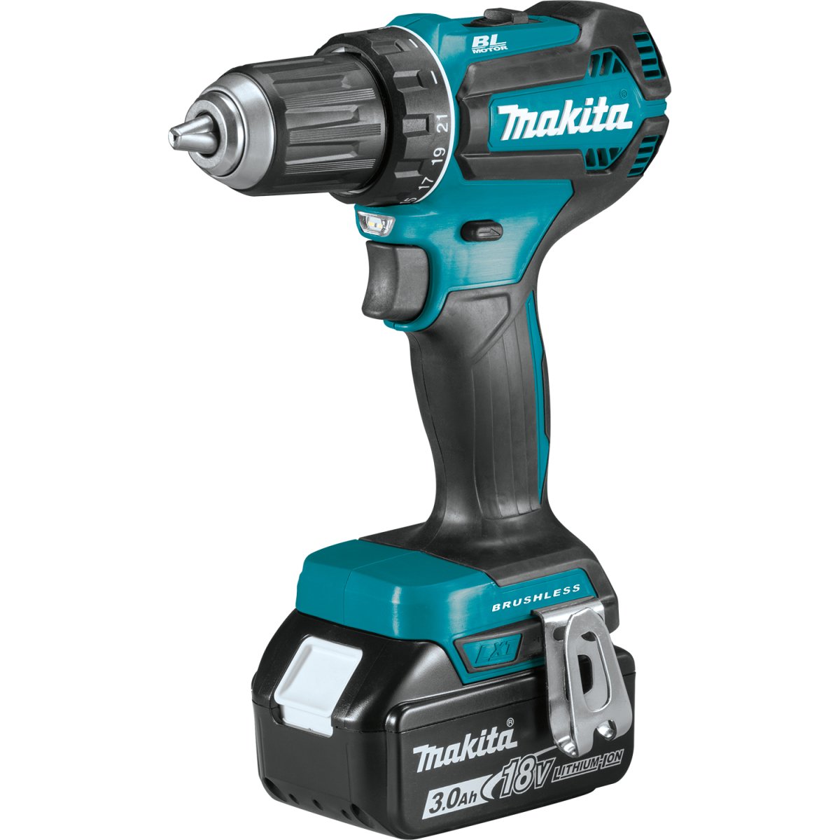 18V LXT® Lithium‑Ion Brushless Cordless 1/2" Driver‑Drill (3.0Ah) Makita