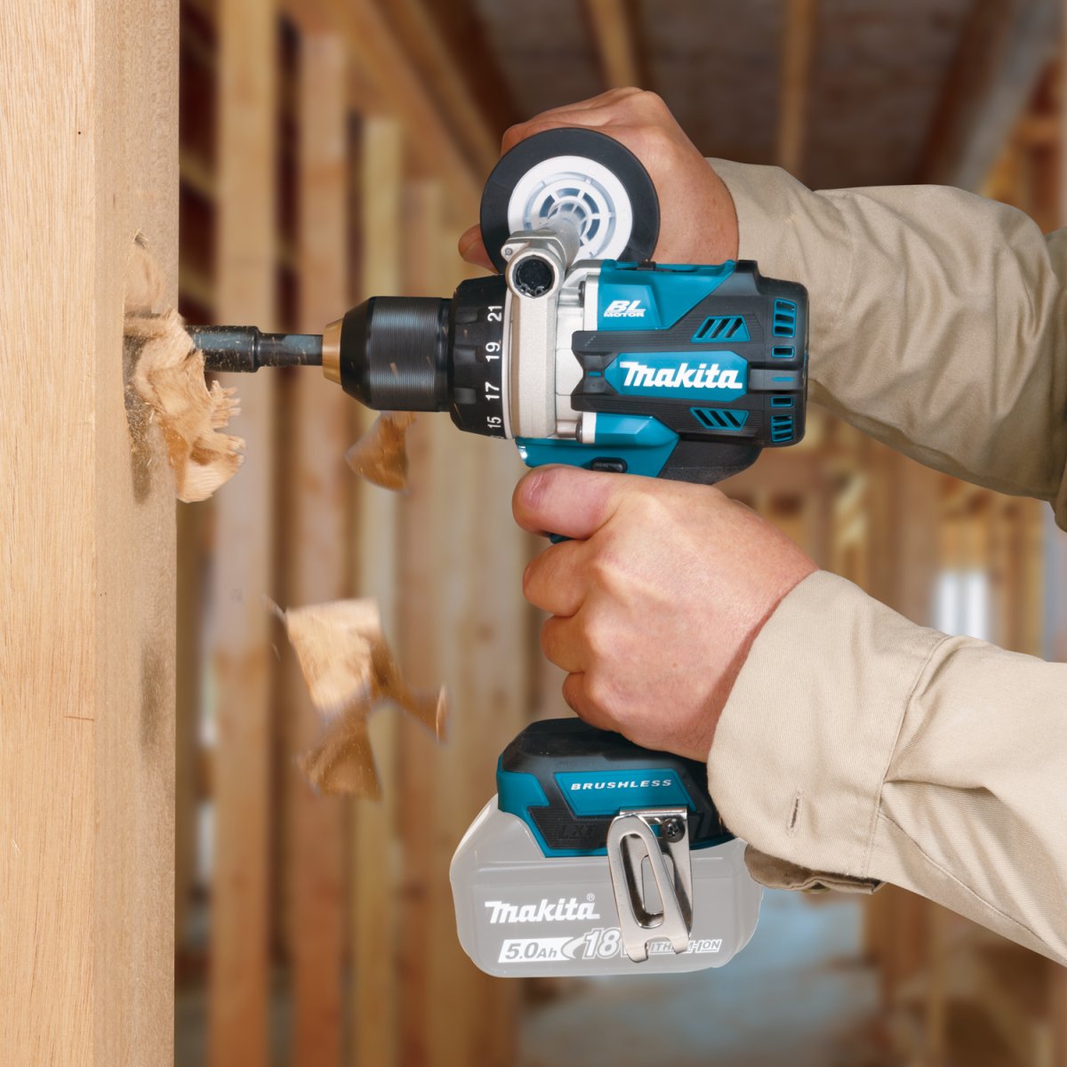 18V LXT® Lithium‑Ion Brushless Cordless 1/2" Driver‑Drill Makita