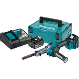 18V LXT® Lithium‑Ion Brushless Cordless 3/8" x 21" Detail Belt Sander Makita