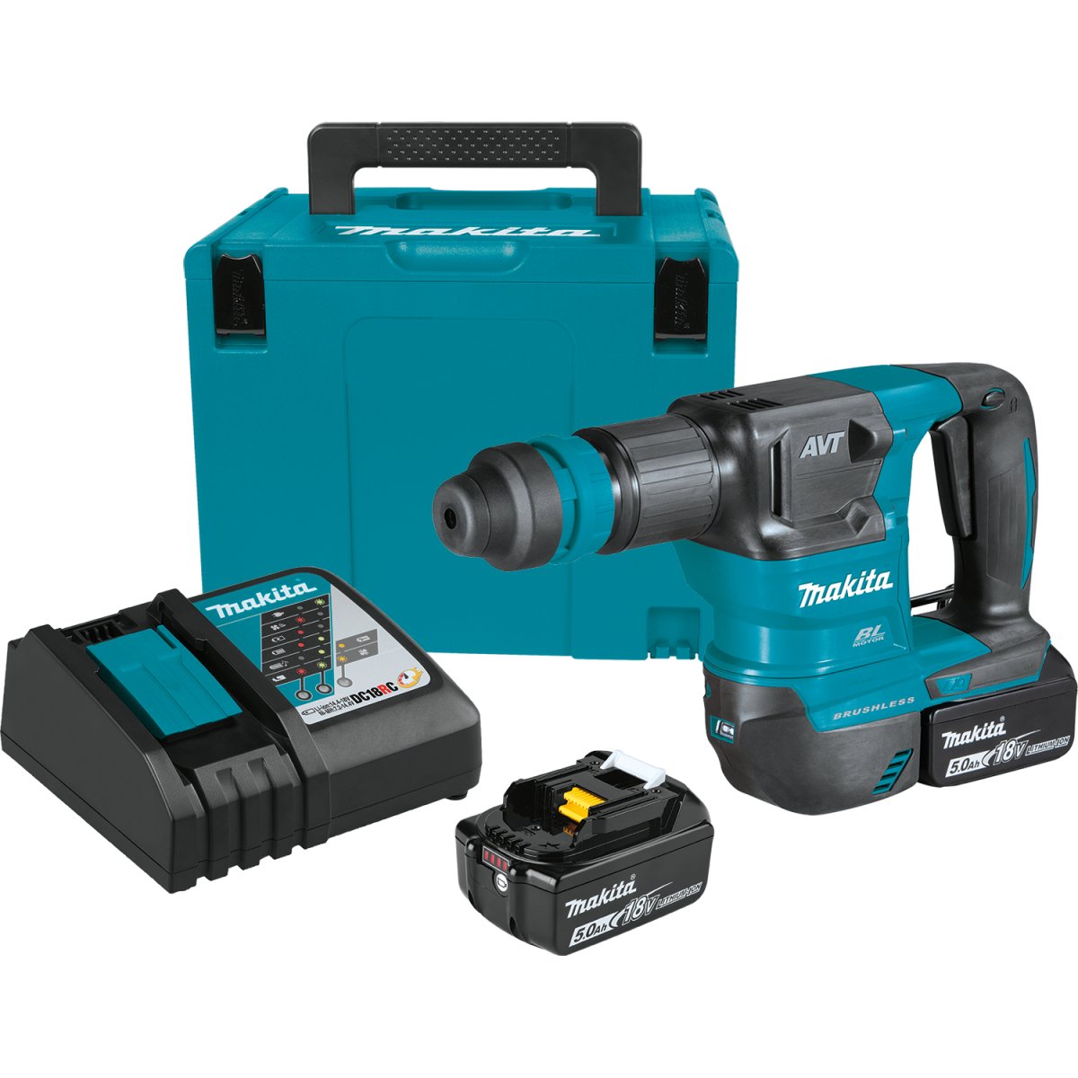 18V LXT® Lithium‑Ion Brushless Cordless AVT® Power Scraper, accepts SDS‑PLUS XKH01TJ Makita Kit
