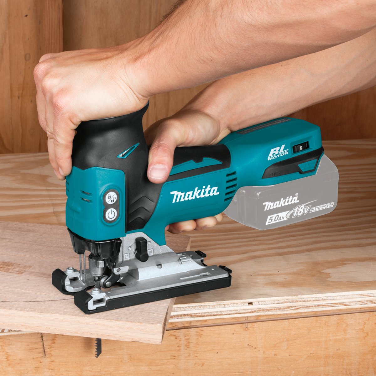 18V LXT® Lithium‑Ion Brushless Cordless Barrel Grip Jig Saw Makita
