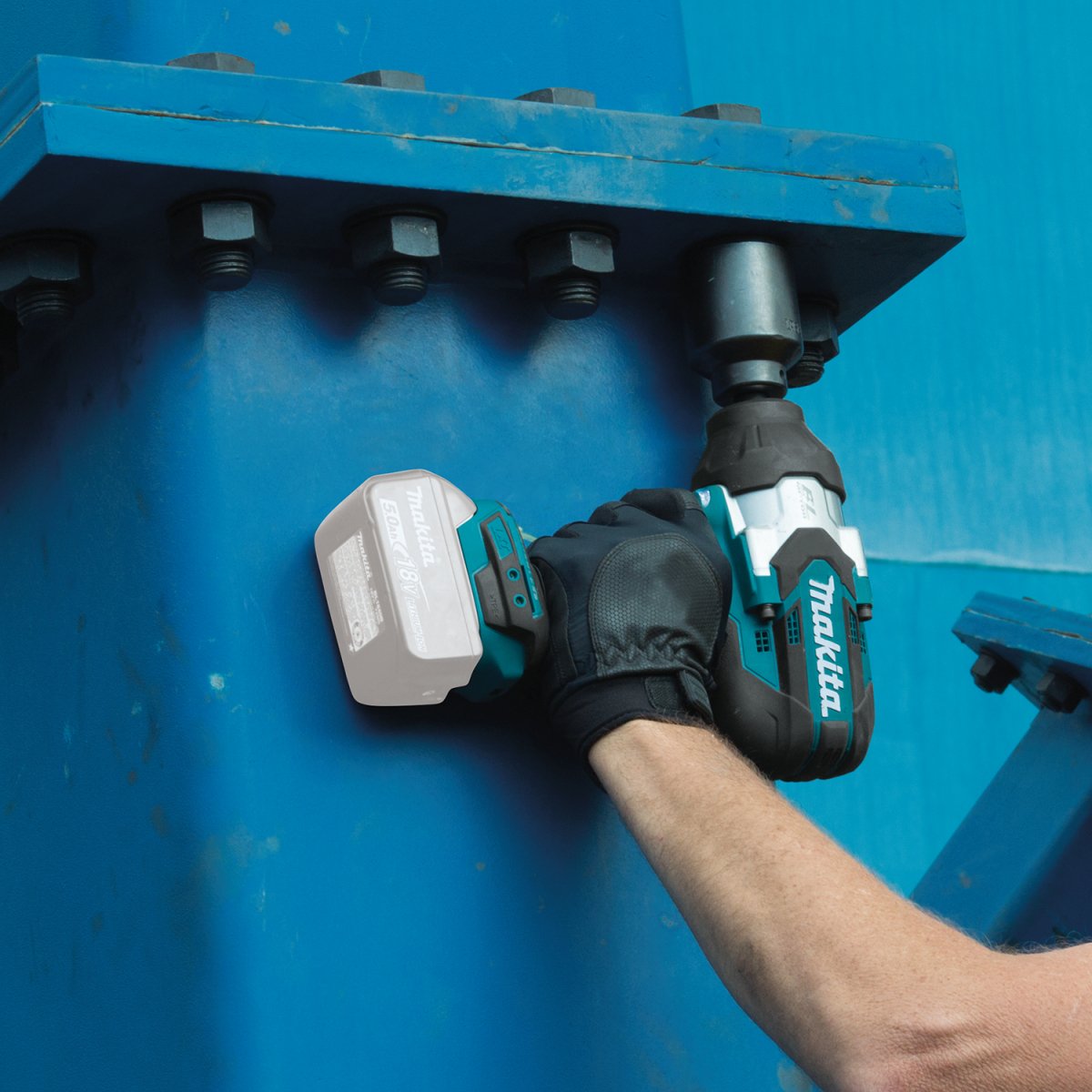 18V LXT® Lithium‑Ion Brushless Cordless High‑Torque 1/2" Sq. Drive Utility Impact Wrench Makita
