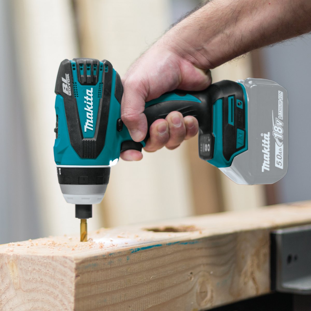 18V LXT® Lithium‑Ion Brushless Cordless Hybrid 4‑Function Impact‑Hammer‑Driver‑Drill Makita