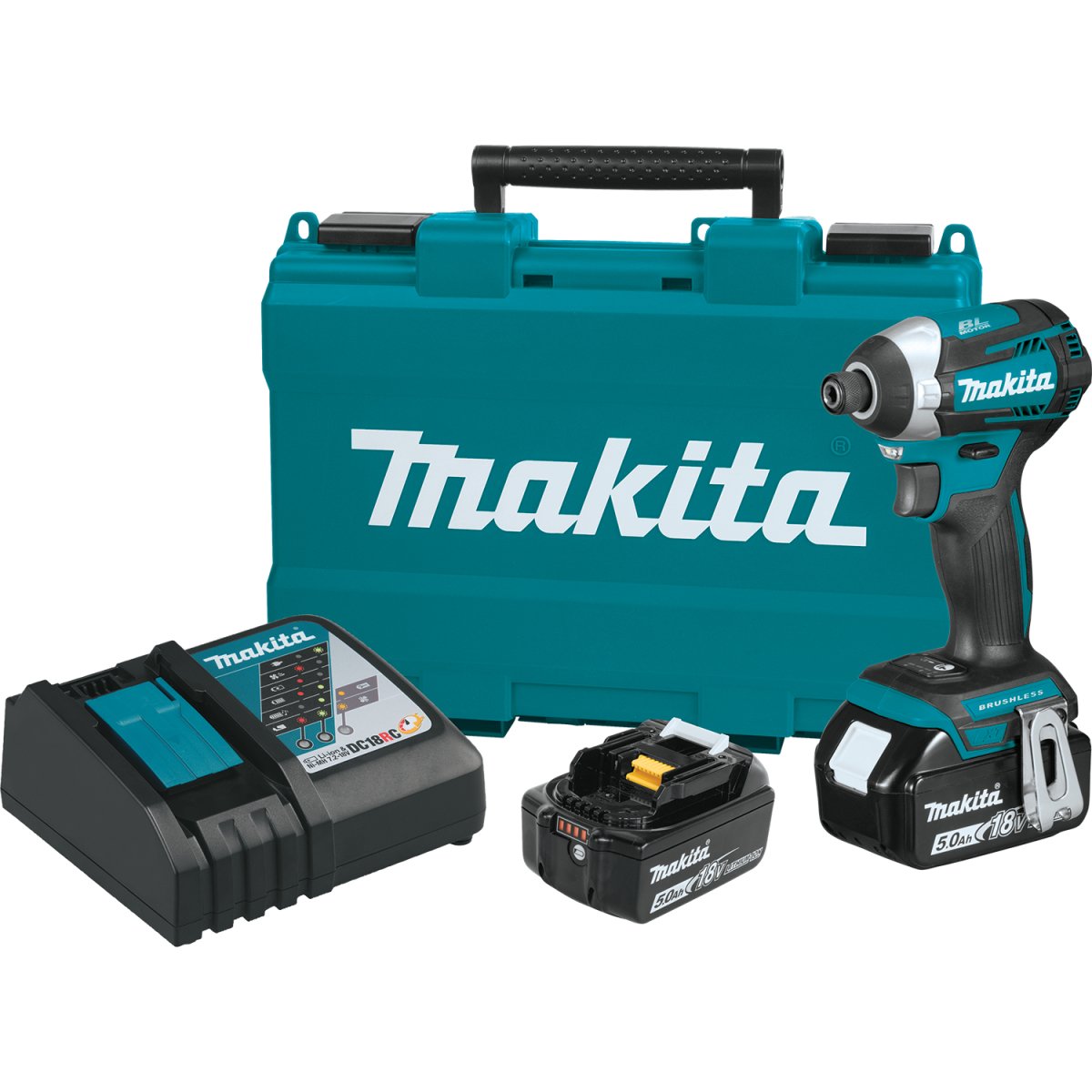 18V LXT® Lithium‑Ion Brushless Cordless Quick‑Shift Mode™ 3‑Speed Impact Driver XDT14T Makita Kit
