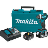 18V LXT® Lithium‑Ion Brushless Cordless Quick‑Shift Mode™ 3‑Speed Impact Driver XDT14T Makita Kit