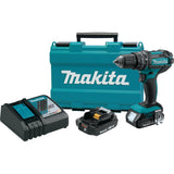 18V LXT® Lithium‑Ion Compact Cordless 1/2" Hammer Driver‑Drill (2.0Ah) XPH10R Makita Default Title