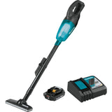 18V LXT® Lithium‑Ion Compact Cordless Vacuum - Kit XLC02R1B Makita Kit Black