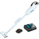 18V LXT® Lithium‑Ion Compact Cordless Vacuum - Kit XLC02RB1W Makita Kit White