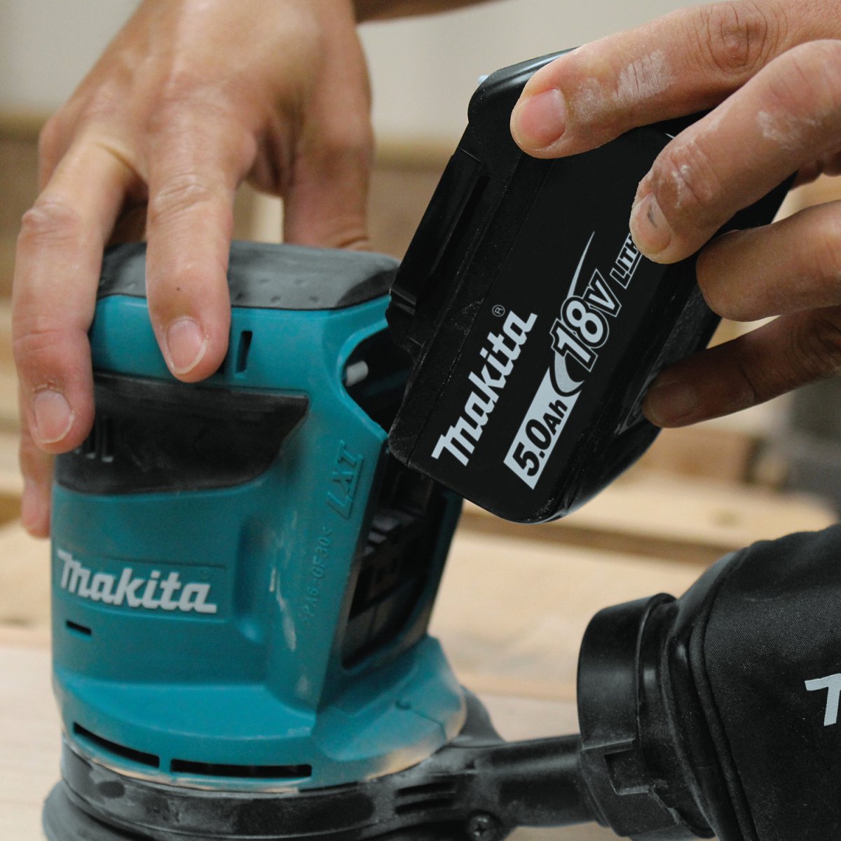 18V LXT® Lithium‑Ion Cordless 5" Random Orbit Sander Makita
