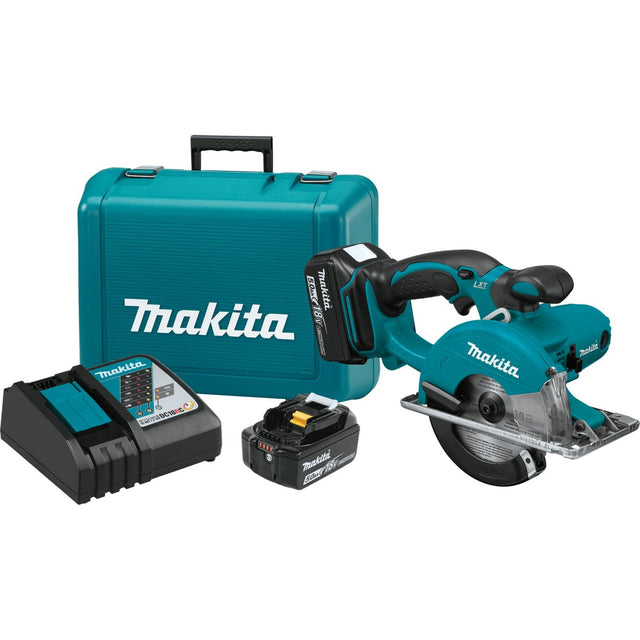 18V LXT® Lithium‑Ion Cordless 5‑3/8" Metal Cutting Saw XSC01T Makita Kit