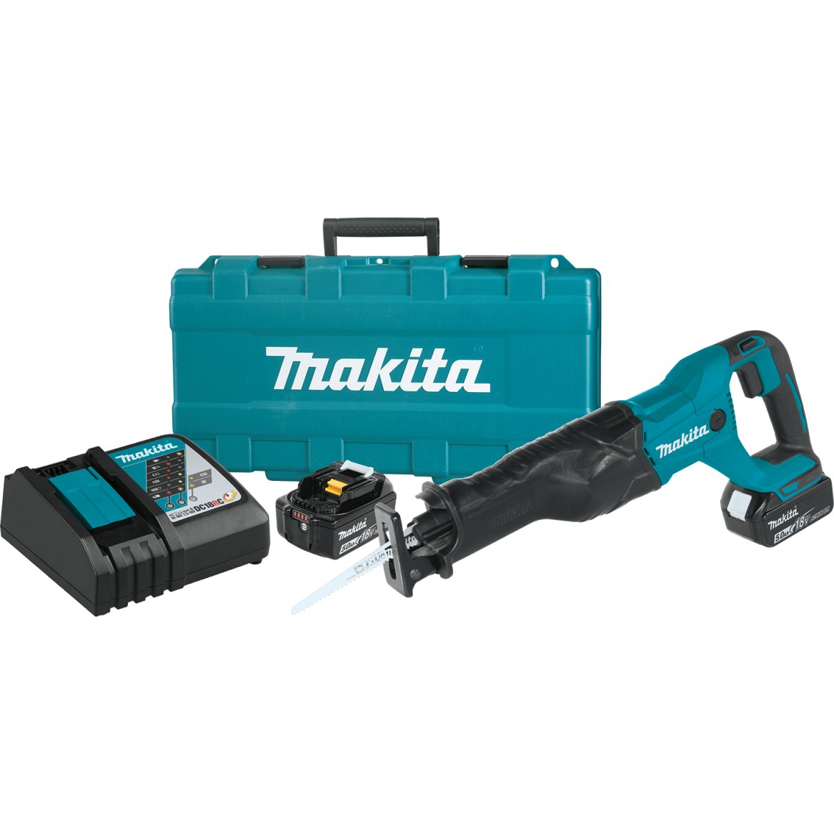 18V LXT® Lithium‑Ion Cordless Recipro Saw XRJ04T Makita Kit