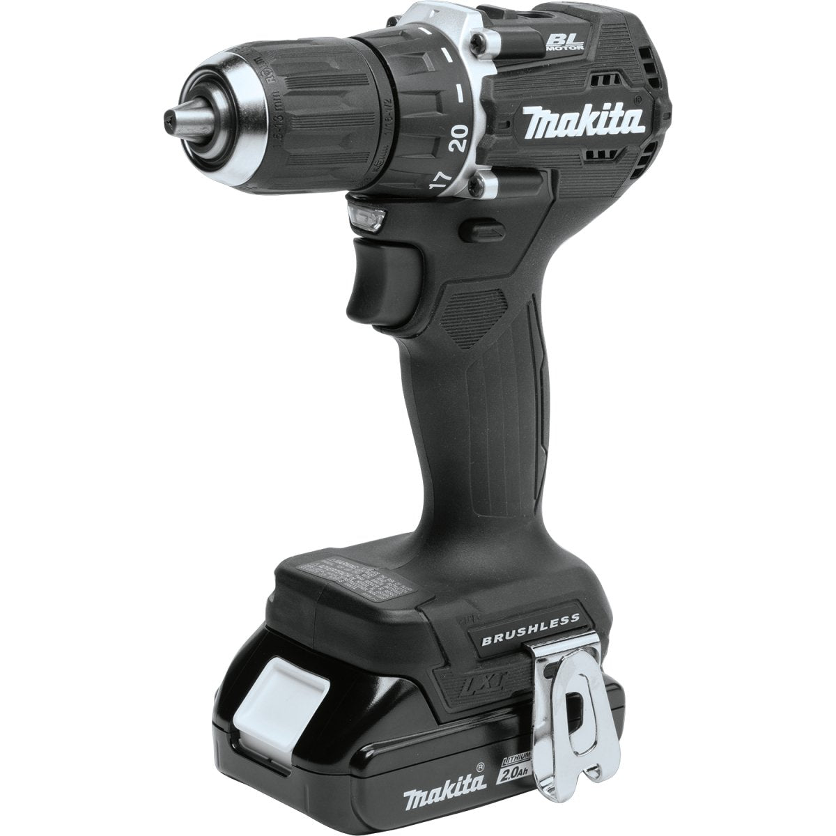 18V LXT® Lithium‑Ion Sub‑Compact Brushless Cordless 1/2" Driver‑Drill Kit (2.0Ah) Makita