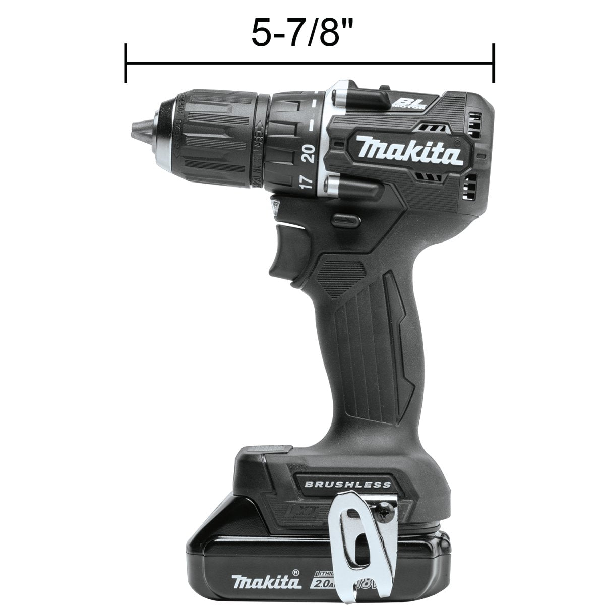 18V LXT® Lithium‑Ion Sub‑Compact Brushless Cordless 1/2" Driver‑Drill Kit (2.0Ah) Makita